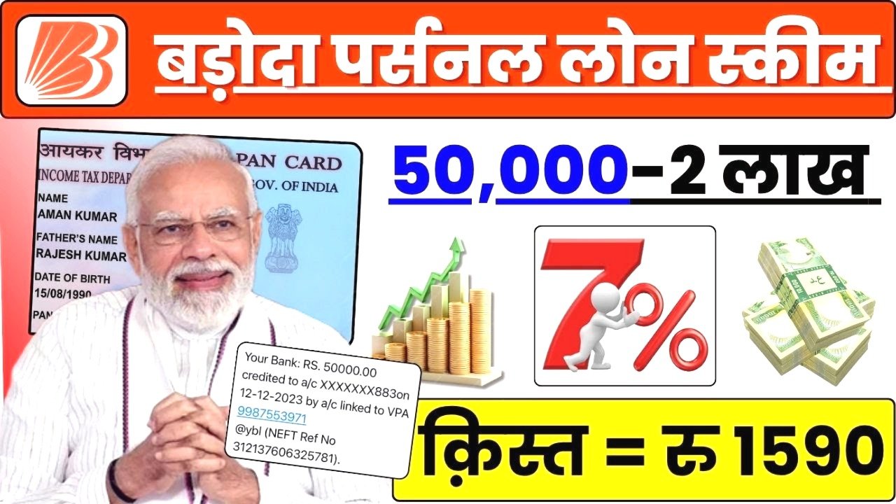 बैंक ऑफ बड़ौदा से पाएं 50,000 रुपये का फ्लैश लोन