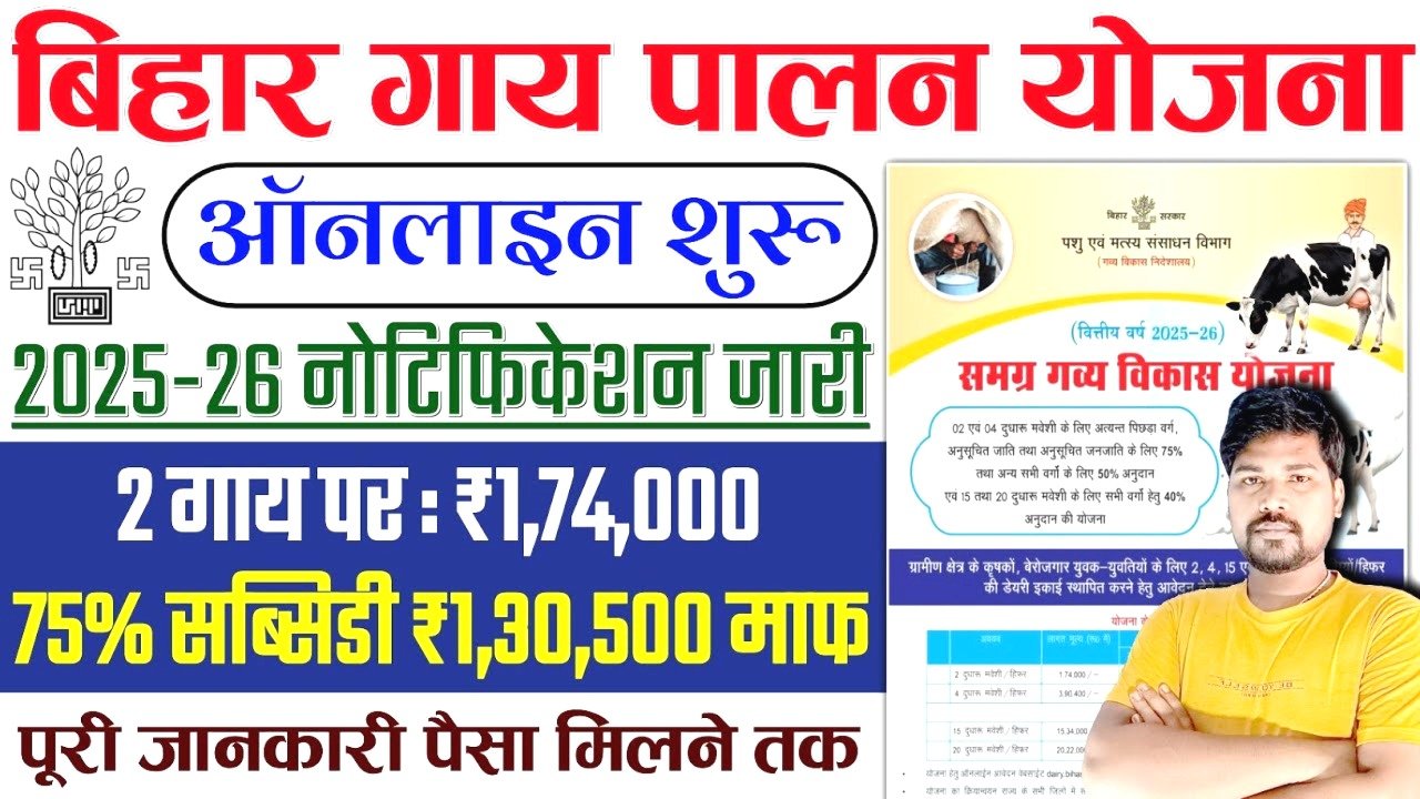 बिहार गौ पालन योजना 2025